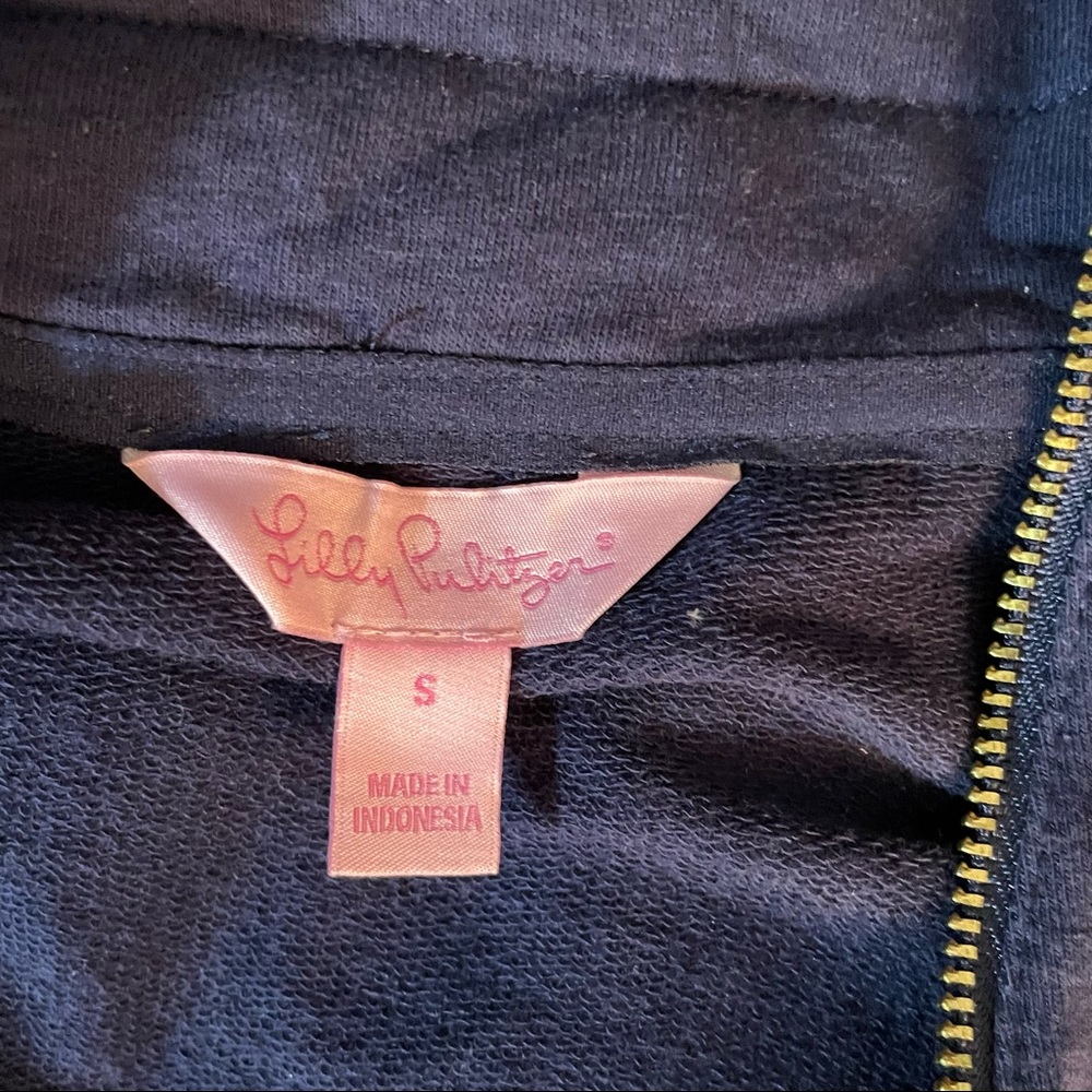 Lilly Pulitzer True Navy White Skipper Popover - Picture 10 of 12